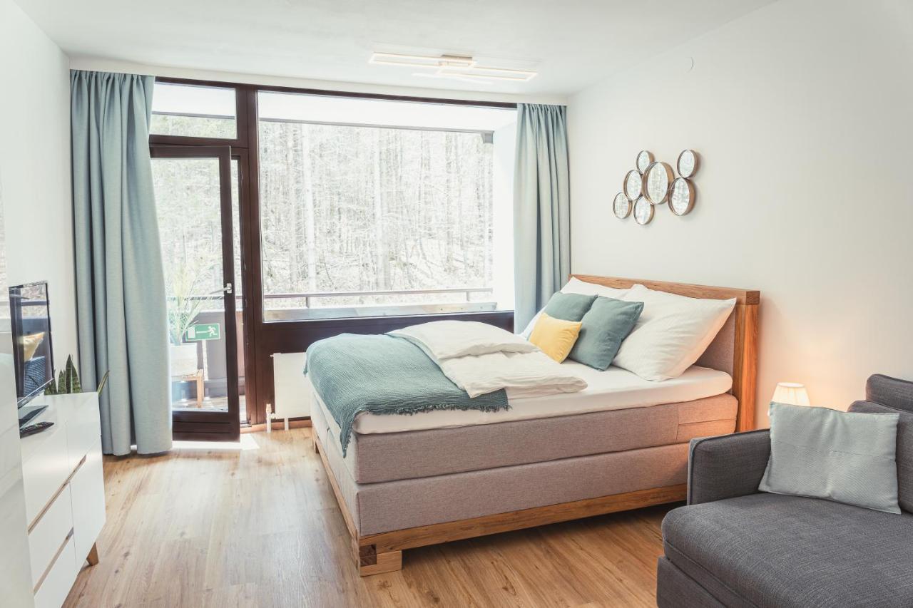Apartment Bergliebe - 40 M² Wohnung In Hotelanlage バート・ゴイーザーン エクステリア 写真